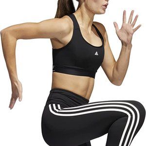 Adidas 3 Stripe Athletic Pants (S) + Adidas Sports Bra (XL/D) Bundle